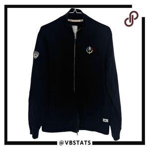 Roots 73 Men's Cotton Blend Long Sleeve Full‎ Zip Fleece Jacket Black Small